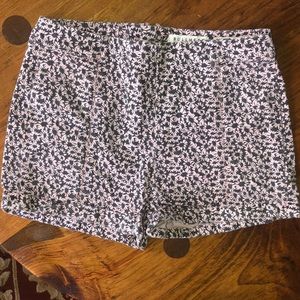 High waisted Pink floral shorts